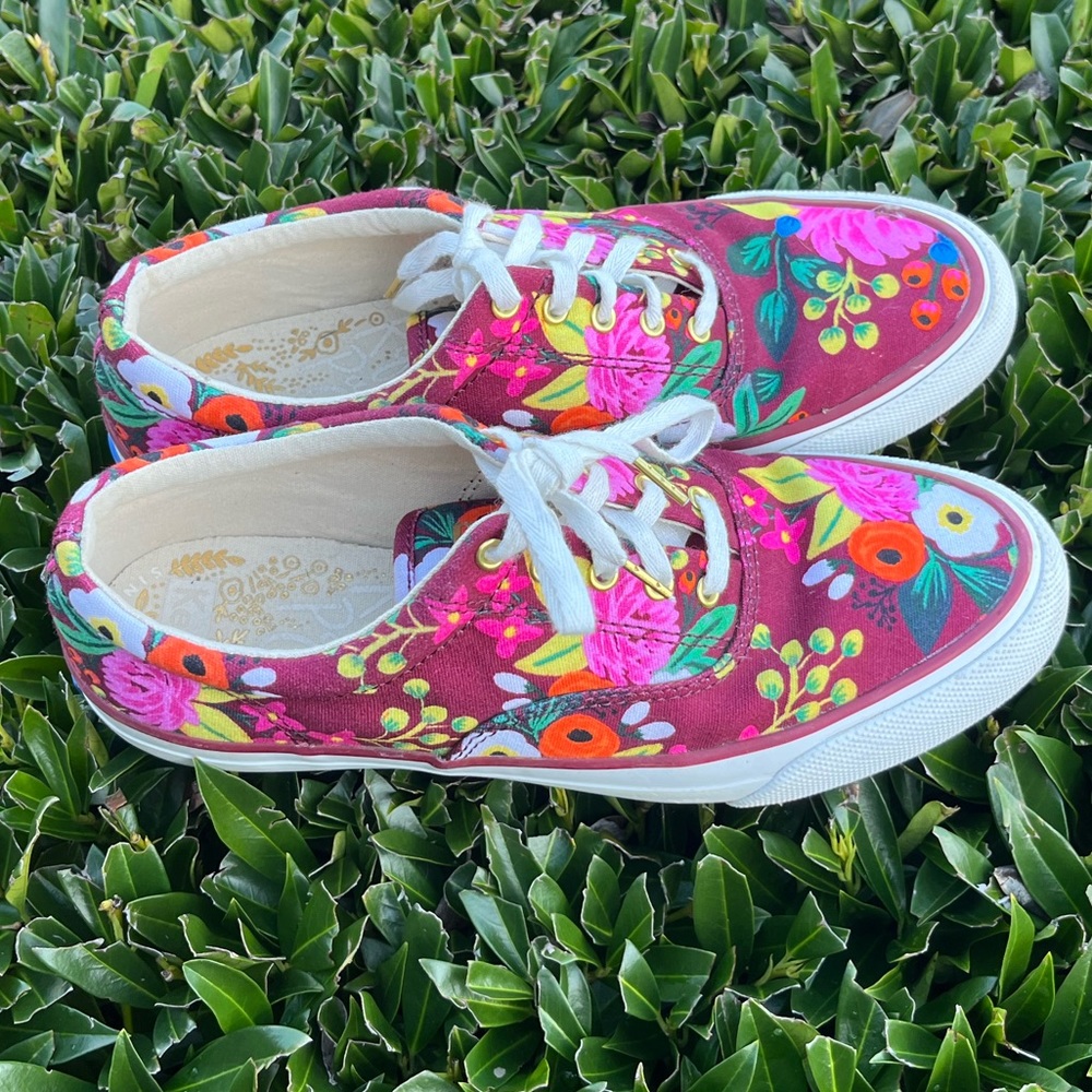 Like New Keds X Rifle Paper Co Anchor Vintage Sneakers | Women’s size 6